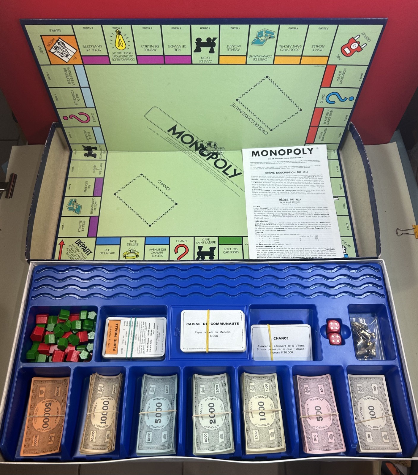 Monopoly De Luxe - Jeu de Societe PARKER 1985 - Complet